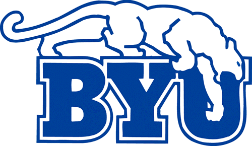 Brigham Young Cougars 1969-1998 Primary Logo custom vinyl decal
